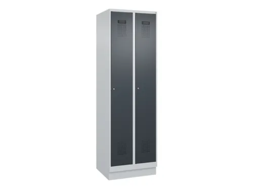 locker,HxBxD 1950x600x500mm,2vak,vak B 300mm,cil.-slot,sokkel