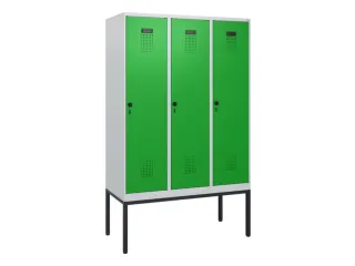 schoollocker,HxBxD 1950x1200x500mm,3vak,vak B 400mm,draaigrendel - 2