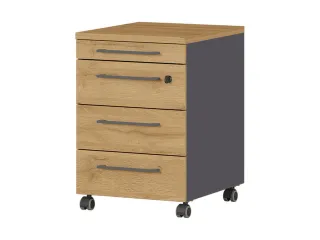 mobiel ladeblok,HxBxD 610x420x400mm,4lade(n),m. beugelgreep - 3