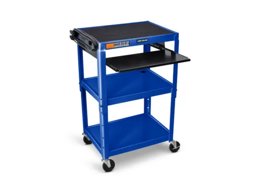 bijzetwagen,HxLxB 610-1060x610x460mm,blauw,3niveau(s)