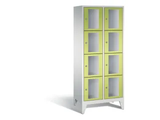 Lockerkast 1850x810x500mm 2x4 vakken Cilinderslot Poten, RDS1108060 - 2