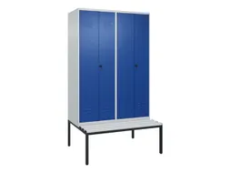 locker voor scheiding van kleding,HxBxD 2120x1200x815mm,4vak