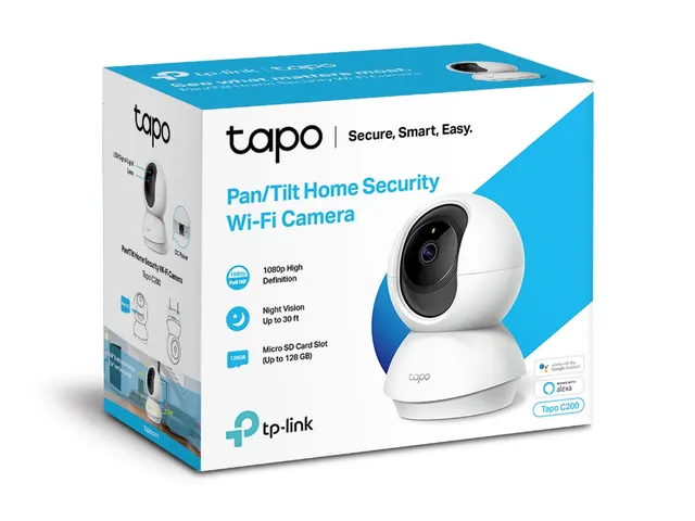 Caméra de vidéosurveillance Tapo C200 Pan/Tilt Home Security Wi-Fi