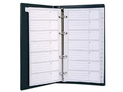 Telefoonalbum Kangaro 215x130mm A-Z 4-rings zwart