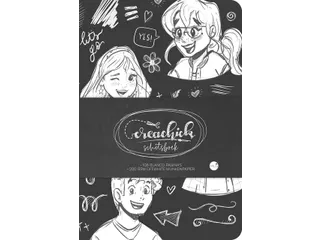 Schetsboek CreaChick Black 108 pagina's Hardcover - 4