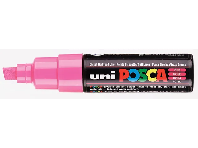 Marqueur peinture Posca PC8K Large biseau rose