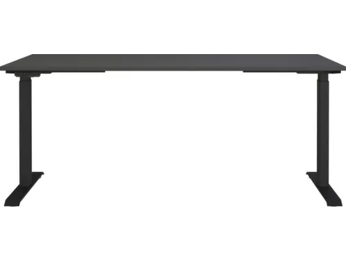 Elektrisch ihv bureau,HxBxD 720-1200x1800x800mm,blad grafiet