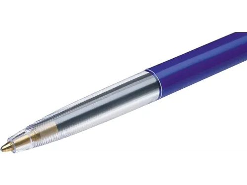 Balpen Bic M10 medium blauw blister à 10+4 gratis