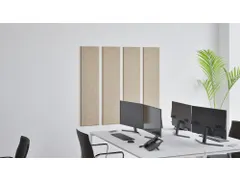 Akoestische PET-vilt wandtegels 30x120cm Beige 4 Stuks