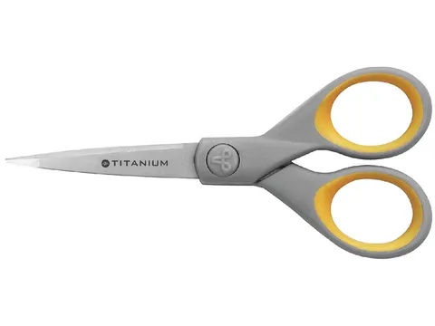 Kantoorschaar Westcott 130mm met softgrip titanium