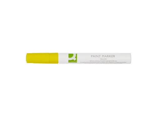 Q-CONNECT Paintmarker op oliebasis ronde punt 2-3mm Geel