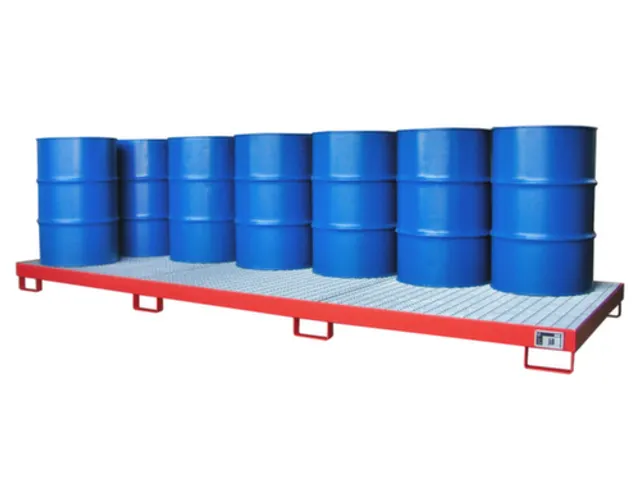 opvangbak,v. 12x200l vat,opvangvol. 335l,HxBxD 200x1300x3880mm