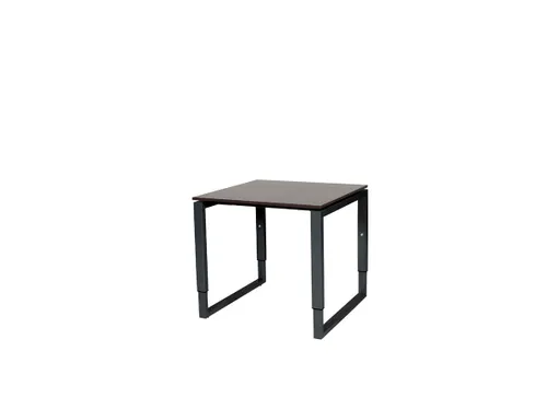 Domino Plus Bureau Hoogte Verstelbaar 800x800mm Logan Eiken Zwart