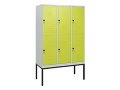dubbeldekse locker,HxBxD 1950x1200x500mm,3x2vak.,vak B 400mm
