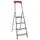 aluminium trapladder,eenzijdig,4treden,Stand H 0,78m,balk L 1,48m