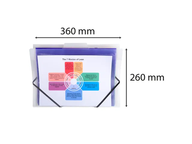 Sorteermap muur 6 in delingen Crystal
