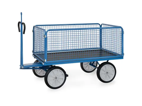 Handtrekwagen Trekoog 6435vz 1000kg 1600x900mm Draadgaas Rubber