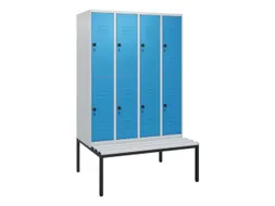 Dubbeldekse dekenkist,HxBxD 1950x1200x815mm,4x2vak.,vak B 300mm
