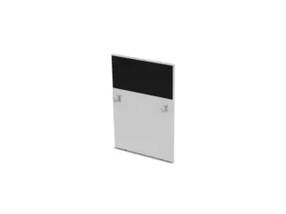 baliepaneel,v. bureau,aanbouw rechts,B 800mm,Bl-wit,BN8033-zwart - 1