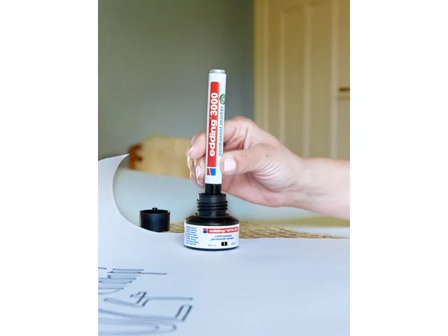 Viltstift edding 3000 rond 1.5-3mm lichtoranje