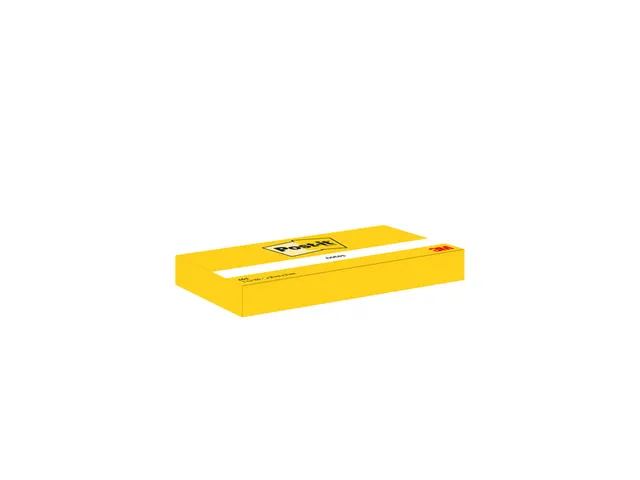 Memoblok Post-it 653 38x51mm geel 3 stuks