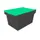 Herbruikbare containers HxLxB 340x610x400mm 58l PP-regeneraat groen