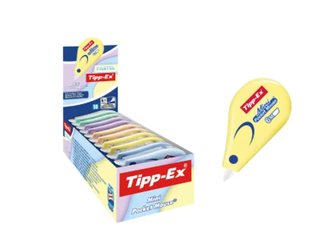 Correctietape Tipp-Ex mini pocket mouse 5mm assorti pastel