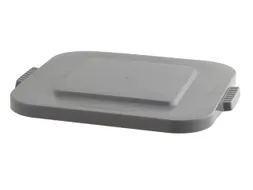 Deksel,v. afvalverzamelaar 151l,hoekig,LxB 590x590mm,PE,grijs