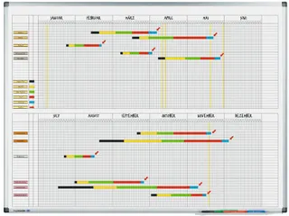 Premium jaarplanner in halfjaarformaat 90x120 cm - 1