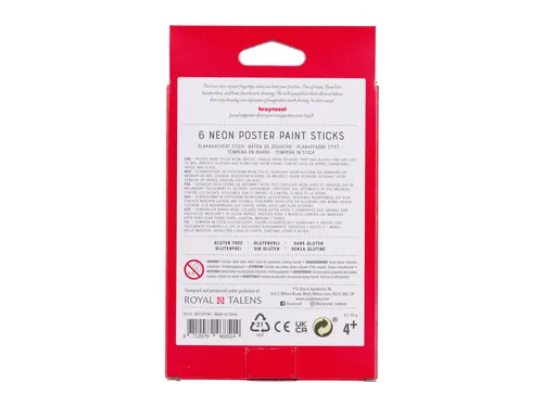 Verfstift Bruynzeel Kids assorti neon 6 stuks