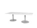 Table De Réunion Linesto Hauteur Fixe 240x120cm Gris - Aluminium