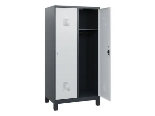 schoollocker,HxBxD 1630x800x500mm,2vak,vak B 400mm,cil.-slot,voeten