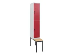 Dubbeldekse dekenkist,HxBxD 1950x300x815mm,1x2vak.,vak B 300mm