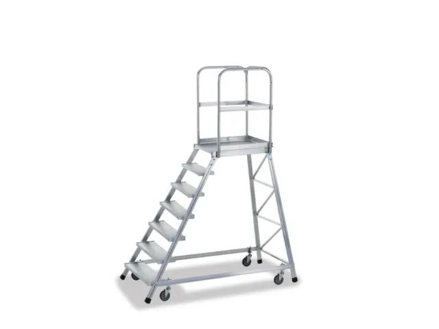 Bordestrap Aluminium Bordes 1680x 600x 800mm 7treden Aluminium