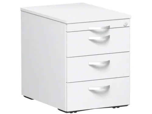 mobiel ladeblok,HxBxD 570x430x600mm,3lade(n),centr. vergrendeling,wit