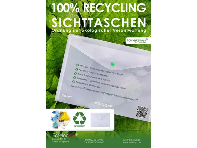 enveloptas transparant A5 van gerecycled materiaal