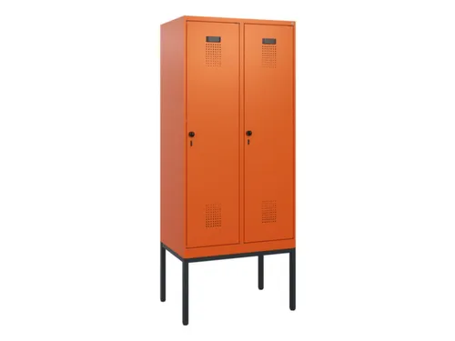 schoollocker,HxBxD 1950x800x500mm,2vak,vak B 400mm,draaigrendel