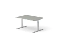 Elektrisch ihv bureau HxBxD 640-1300x1400x1000mm blad grijs