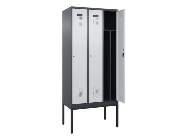 locker voor scheiding van kleding,HxBxD 2120x900x500mm,3vak