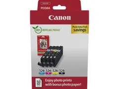 4540B019 CANON CLI-526 Ink Cartridge C/M/Y/BK