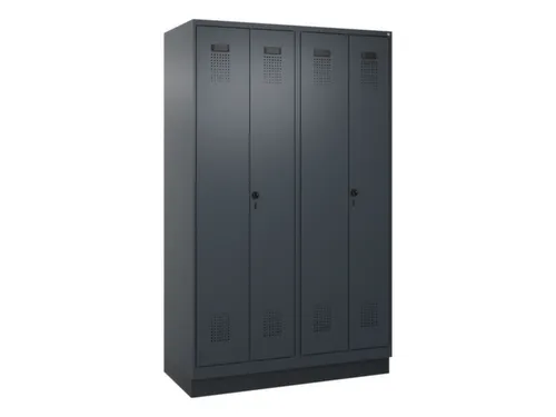 locker voor scheiding van kleding,HxBxD 1950x1200x500mm,4vak