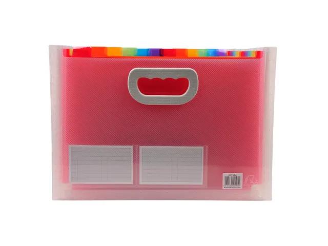 Sorteermap PP CRYSTAL handvat 24vak