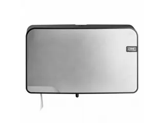 CMT Quartz Toiletrolhouder Mini Duo Jumbo Zilver - 1
