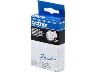 Brother P-Touch Tc-102 12Mm Rood Op Transparant - 1