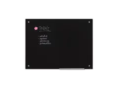 Scritto Glasbord Zwart 90x120 cm met stift