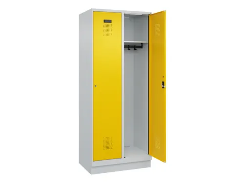 locker,HxBxD 1950x800x500mm,2vak,vak B 400mm,cil.-slot,sokkel