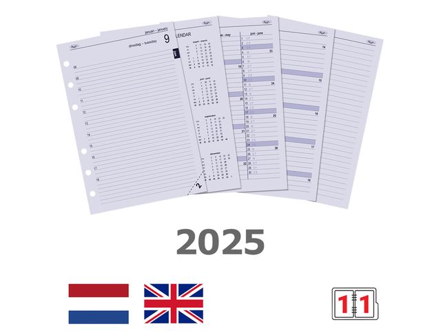 Agendavulling 2023 Kalpa A5 1dag/1pagina | Jaarartikelen.be