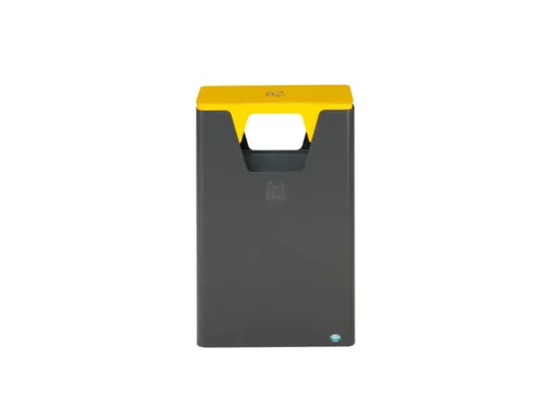 afvalverzamelaar,60l,HxBxD 825x500x250mm,2opening(en),binnenbak staal