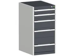 ladekast HxBxD 1000x525x650mm 5laden romp RAL7035 front RAL7016