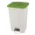 pedaalemmer,1x90l,HxBxD 820x500x412mm,romp PP wit,deksel PP groen